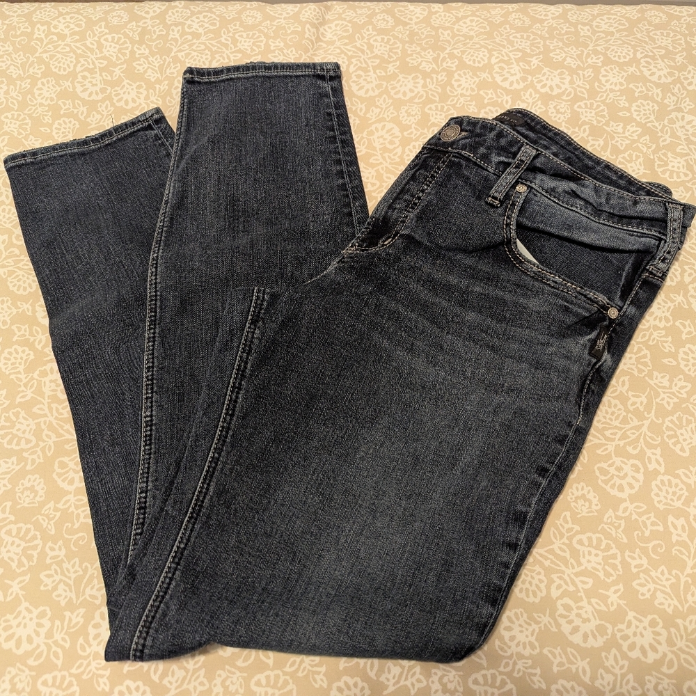 Silver Boyfriend Jeans 33x29 Dark Wash